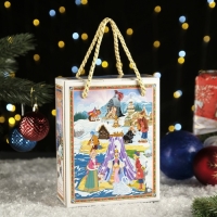 Новый год. Подарочная коробка "Что за прелесть эти сказки!", 16,5 х 7,9 х 20,8см.