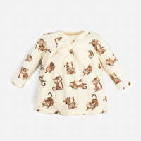 Боди-платье Крошка Я "Тигруля", рост 62-68 см, бежевый Боди-платье Крошка Я "Тигруля", рост 62-68 см, бежевый