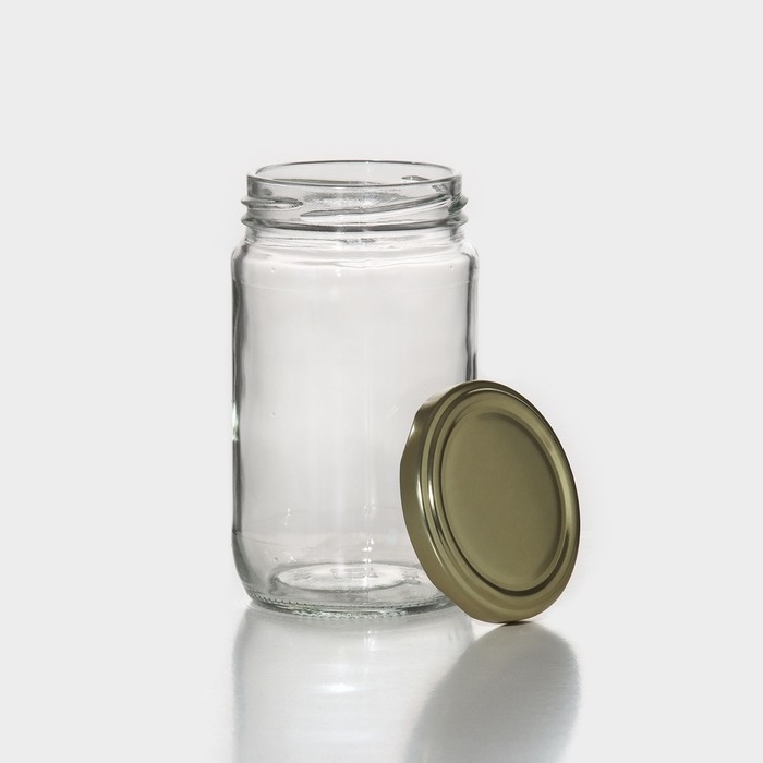 Набор стеклянных банок с крышкой для консервации, ТО-66 мм, 350 мл, 6 шт.