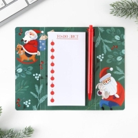 Подарочный набор новогодний &laquo;Тепла и уюта в новом году&raquo; планинг-стикеры 30 листов, ручка пластик