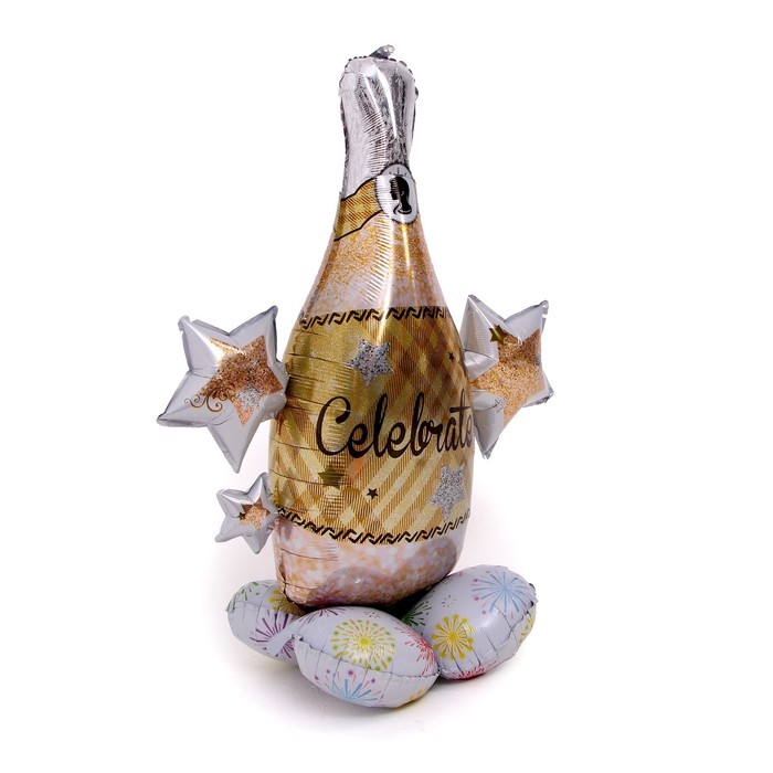 Шар фольгированный 36 Шар фольгированный 36" «Шампанское на подставке», под воздух
