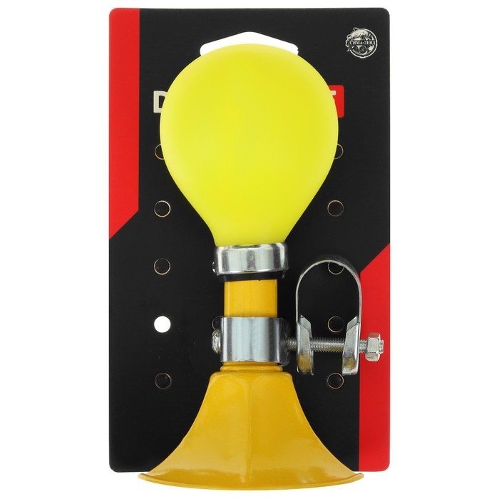 Клаксон GRAFFITI, стальной, цвет жёлтый Клаксон GRAFFITI, стальной, цвет жёлтый