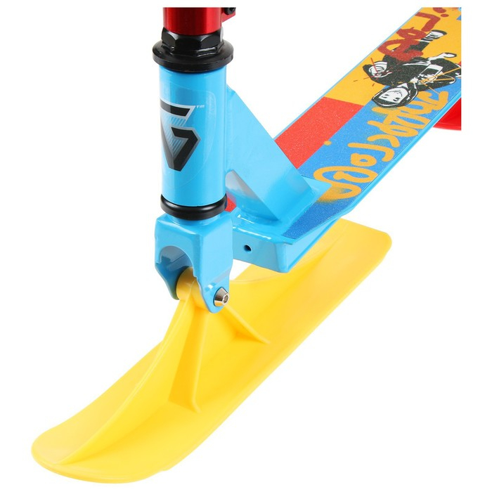 Самокат-снегокат 2 в 1 GRAFFITI, трюковой Самокат-снегокат 2 в 1 GRAFFITI, трюковой