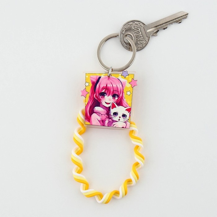 Брелок для ключей детский шнурок &laquo;Счастливая&raquo;, 15 х 6 см