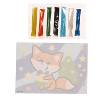 Фреска «Новый год! Лисичка с шариком», новогодний набор для творчества Фреска «Новый год! Лисичка с шариком», новогодний набор для творчества