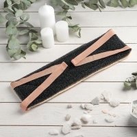 Мочалка-лента для тела для тела жёсткая &laquo;День и ночь&raquo;, 37&times;11 см, цвет МИКС