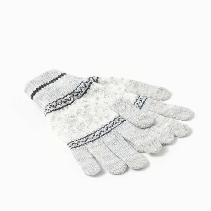 Перчатки сенсорные, цвет серый, р-р 18 Перчатки сенсорные, цвет серый, р-р 18