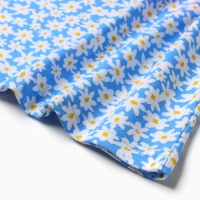 Платье для девочки, цвет голубой/ромашки, рост 104 см