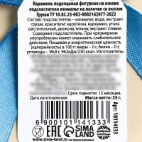 Леденец в форме гуся &laquo;Это гусь - я напьюсь&raquo;, вкус: груша, БЕЗ САХАРА, 25 г.