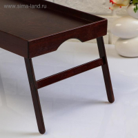 Поднос с ножками для завтрака поднос "Венгера", орех + лак, 50×30 см Поднос с ножками для завтрака поднос "Венгера", орех + лак, 50×30 см