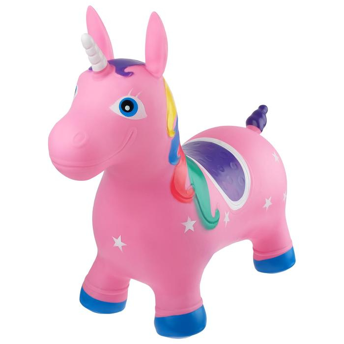Попрыгун ZABIAKA &laquo;Единорог&raquo;, 58х26х52 см, 1300 г, цвет МИКС