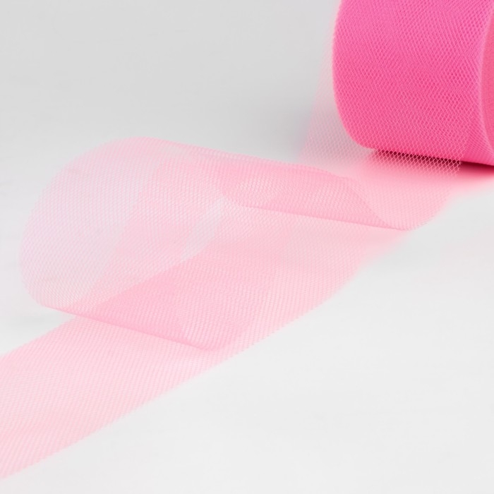 Фатин, 5 см, 11 ± 1 г/кв.м, 23 ± 1 м, цвет розовый №4 Фатин, 5 см, 11 ± 1 г/кв.м, 23 ± 1 м, цвет розовый №4