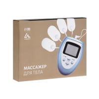 Массажёр для тела Luazon LEM-29, миостимулятор, 3 режима, 4 электрода, 2хААА, голубой Массажёр для тела Luazon LEM-29, миостимулятор, 3 режима, 4 электрода, 2хААА, голубой