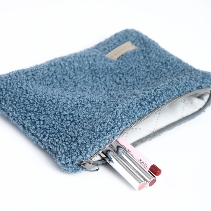 Косметичка на молнии, TEXTURA, цвет голубой Косметичка на молнии, TEXTURA, цвет голубой