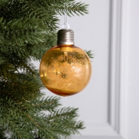 Ёлочный шар «2023», батарейки, 1 LED, свечение тёплое белое Ёлочный шар «2023», батарейки, 1 LED, свечение тёплое белое