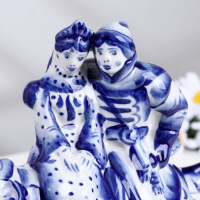 Сувенир "Иван Царевич на сером Волке" 25х10х20,5 см, гжель Сувенир "Иван Царевич на сером Волке" 25х10х20,5 см, гжель