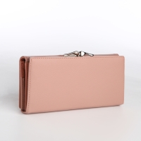 Кошелёк женский на магните, цвет розовый