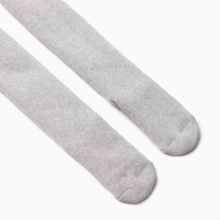 Колготки детские махровые, цвет светло-серый меланж, рост 134-140 см