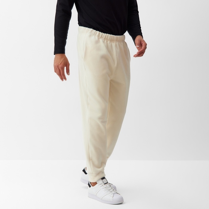 Брюки мужские спортивные MINAKU: Casual Collection MAN цвет бежевый, р-р 44