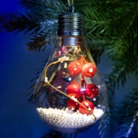 Ёлочный шар новогодний &laquo;Чудесных мгновений&raquo;, на Новый год, d=7 см.