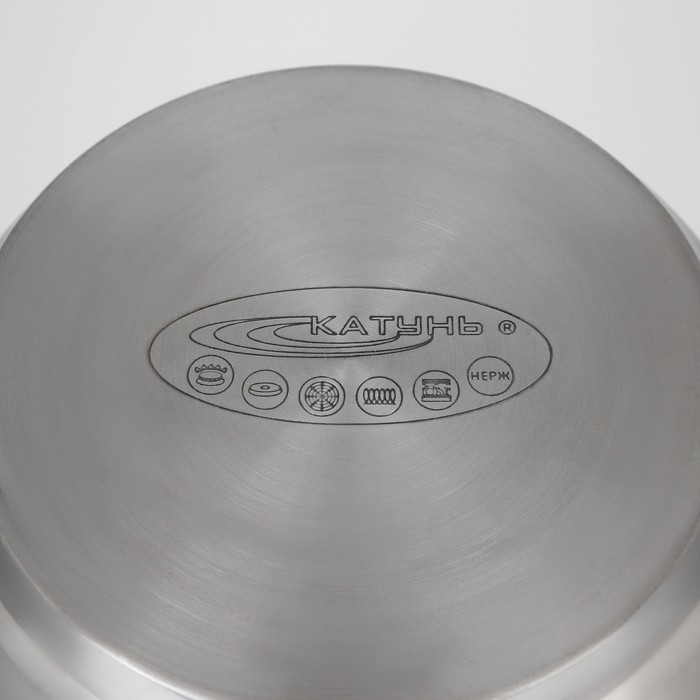 Набор кастрюль &laquo;Гретта&raquo;, 3 предмета: кастрюли 2,2 л, 4,2 л, ковш 1,6 л, капсульное дно, индукция