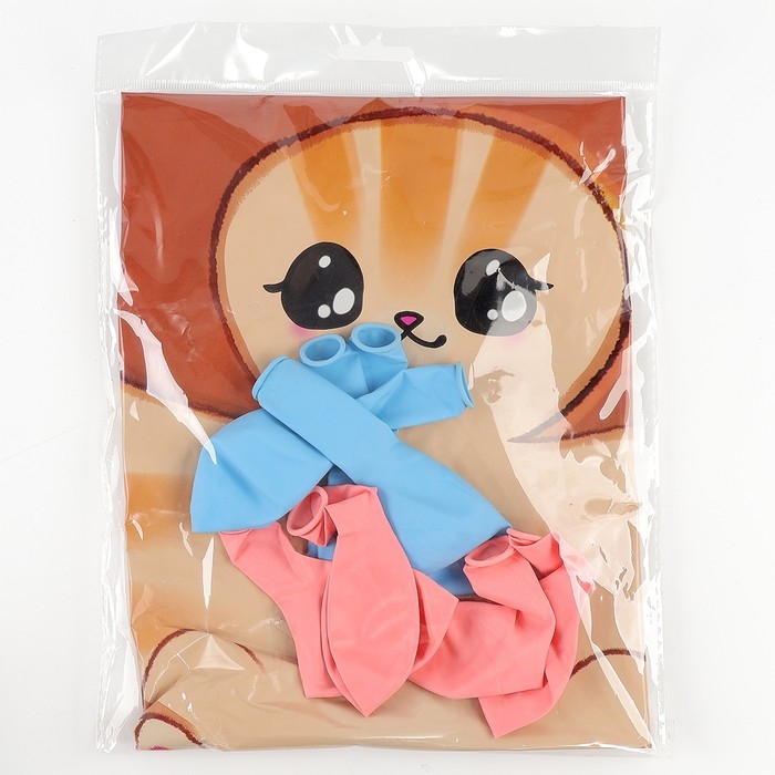 Набор воздушных шаров «Котик в шапке», фольга, латекс, 9 шт. Набор воздушных шаров «Котик в шапке», фольга, латекс, 9 шт.