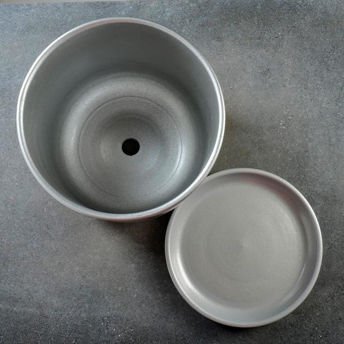 Горшок цветочный Горшок цветочный "Металлик" № 6 (D26) Цилиндр, 10,5 л