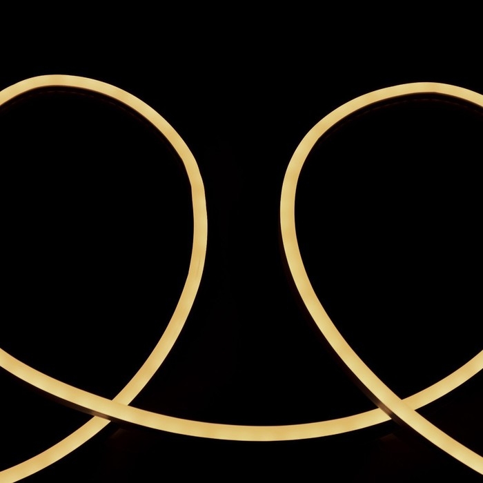 Гибкий неон Luazon Lighting 6 &times; 12 мм, IP65, 50 м, SMD2835, 120 LED/м, 12 В, свечение тёплое белое