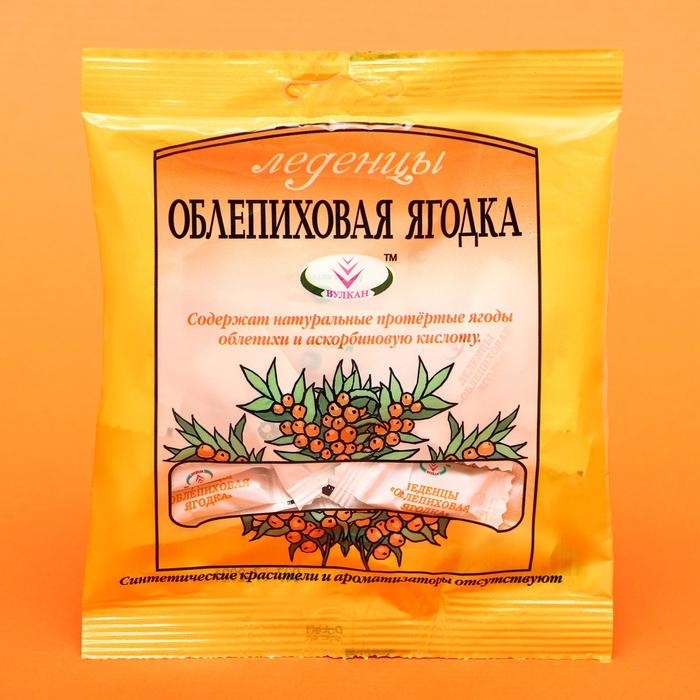 Леденцы &laquo;Облепиховая ягодка&raquo;, при простуде и гриппе, 50 г