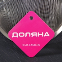 Сито для просеивания с ручкой Доляна «Фире», d=13 см, нержавеющая сталь, цвет серебристый Сито для просеивания с ручкой Доляна «Фире», d=13 см, нержавеющая сталь, цвет серебристый