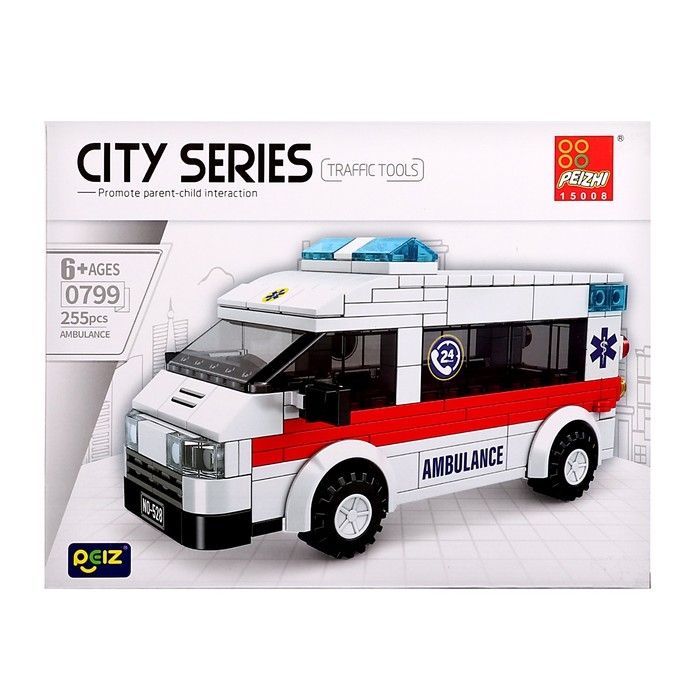 Конструктор Город &laquo;Машинки&raquo;, 255 деталей
