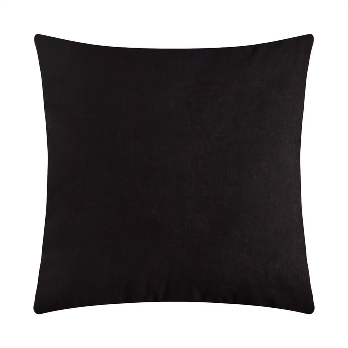 Наволочка Этель 70*70, цв.черный, 100% хлопок, поплин 125г/м2