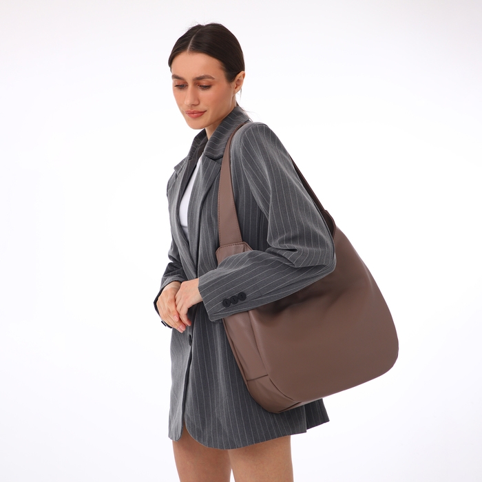 Сумка женская TEXTURA, мешок, большой размер, цвет коричневый Сумка женская TEXTURA, мешок, большой размер, цвет коричневый