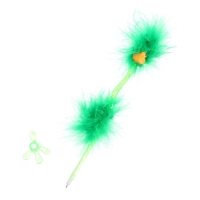 Ручка-прикол Calligrata "Страус-пух", шариковая, МИКС