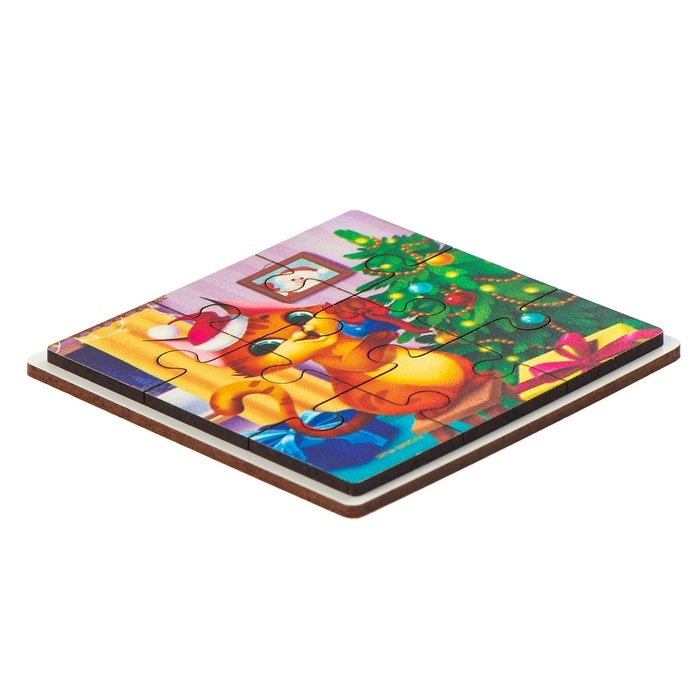 Дервянные пазлы на новый год &laquo;Подготовка к празднику&raquo;