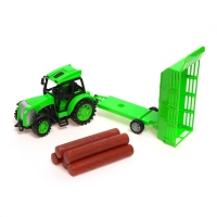 Трактор радиоуправляемый «Фермер», с прицепом, работает от аккумулятора, цвет зелёный Трактор радиоуправляемый «Фермер», с прицепом, работает от аккумулятора, цвет зелёный