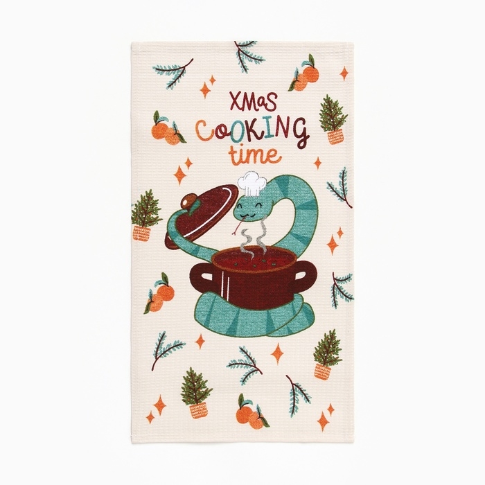 Набор полотенец Доляна "Счастья и любви" 28х46 см - 6 шт, 100% хл, рогожка 164 г/м2