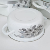 Набор кастрюль &laquo;Серебро-1 Экстра&raquo;, 3 предмета: 2 л, 3 л, 4 л, крышки, индукция