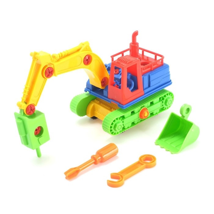 Конструктор Машина &laquo;Экскаватор&raquo;, 33 детали, МИКС