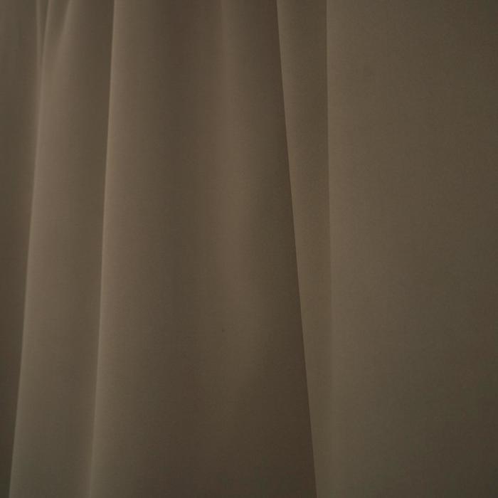 Штора портьерная для кухни Witerra Матовый 135х180 см, коричневый, блэкаут, пэ100%