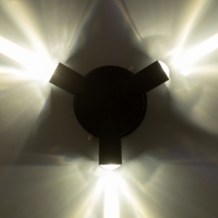 Светильник "Деко" 3хLED 3Вт 4000К IP66 черный 16х4,3х16 см Светильник "Деко" 3хLED 3Вт 4000К IP66 черный 16х4,3х16 см