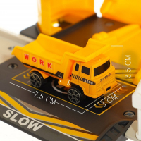 Парковка &laquo;Строительная площадка&raquo;, с металлической машиной и вертолётом