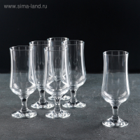 Набор стеклянных бокалов для пива Tulipe, 385 мл, 6 шт