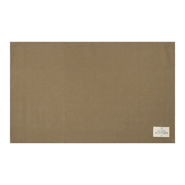 Полотенце Этель ECO, цв. оливковый, 40х68/+-2 см, 70% хл, 30% лён, 190 г/м2