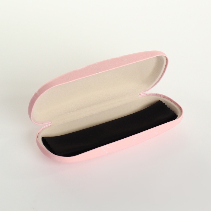 Футляр для очков на хлопушке, длина 16 см, цвет розовый Футляр для очков на хлопушке, длина 16 см, цвет розовый