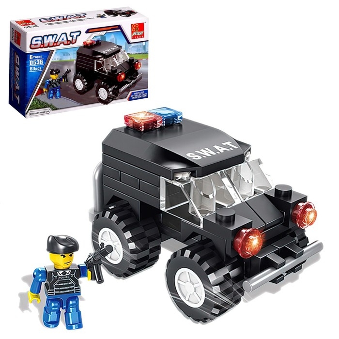 Конструктор Спецназ &laquo;Джип&raquo;, 63 детали