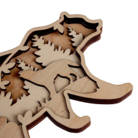 Роспись по дереву &laquo;Медведь&raquo;