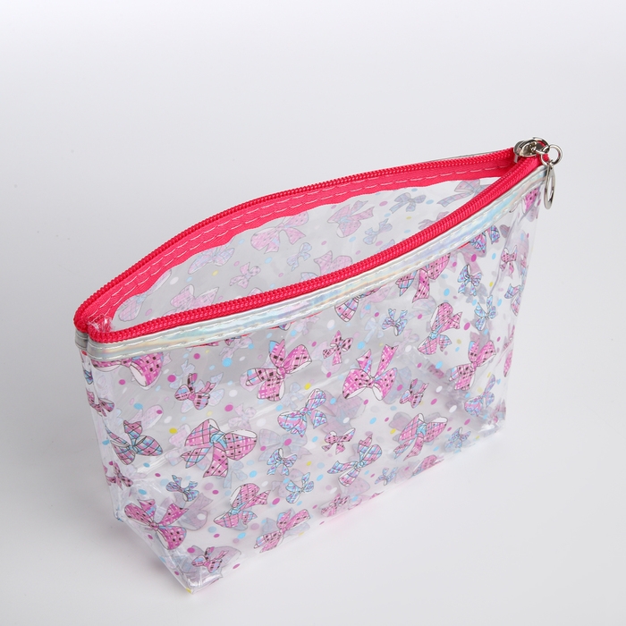 Косметичка на молнии, цвет розовый