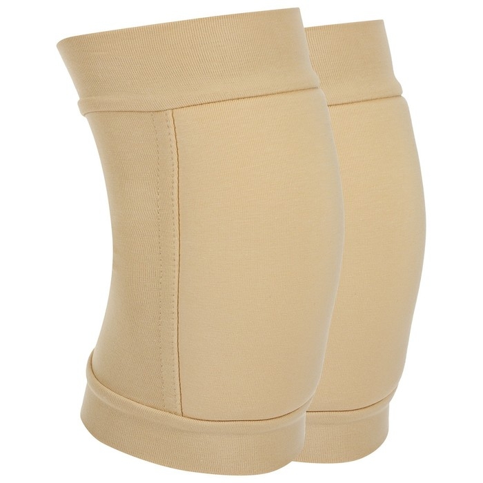 Наколенники для гимнастики и танцев Grace Dance, с уплотнителем, р. XS, 3-6 лет, цвет телесный