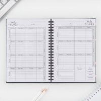 Планинг для записи клиентов А5, 98 листов, на гребне «Зеленый» Планинг для записи клиентов А5, 98 листов, на гребне «Зеленый»